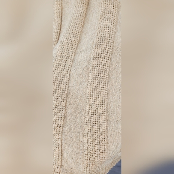 CYRUS Pull-over Beige Boho Batwing Roomy Knit Women's‎ sweater Size L - Picture 9 of 10